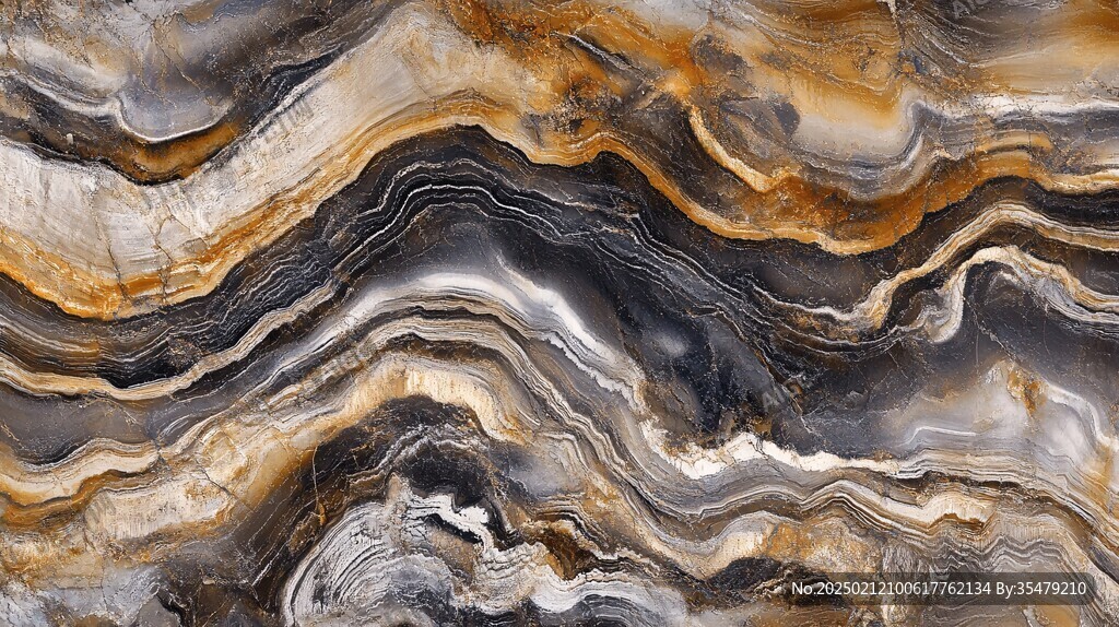 渐变抽象流体装饰画