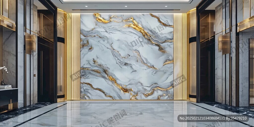 大厅挂图大理石纹理