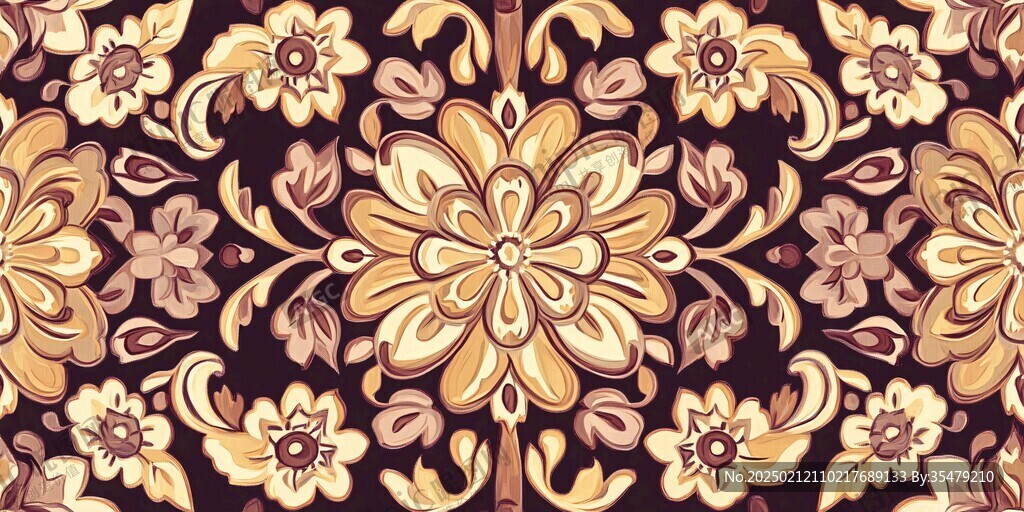 泰式东南亚花卉印花