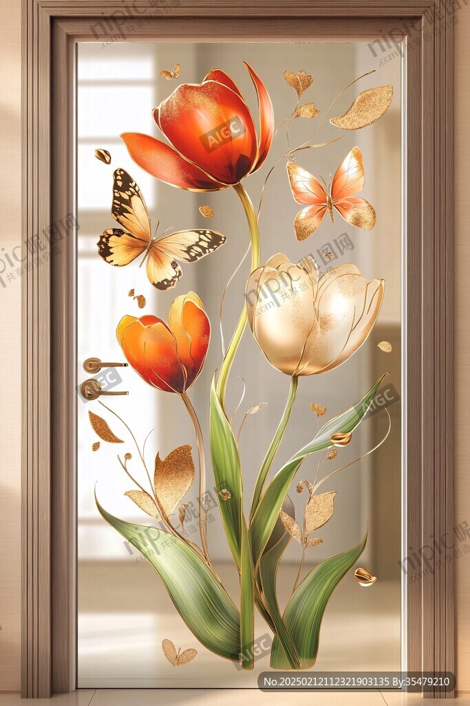 3d立体框框郁金香