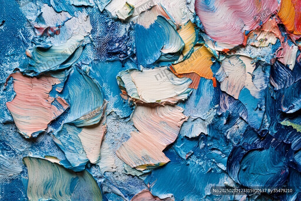 肌理彩色流体背景墙