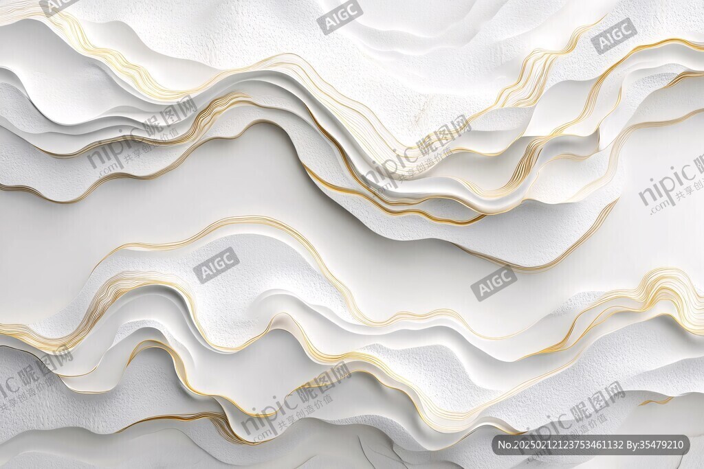 3d波浪线弧线弧形山