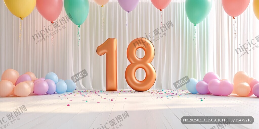 18岁成人礼背景