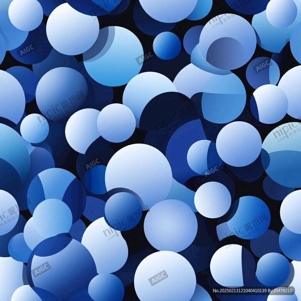 淡蓝色浅蓝色酷炫圆球