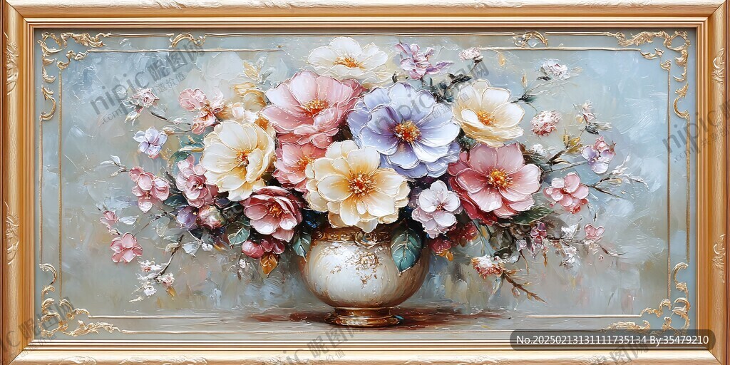 3d立体花卉油画