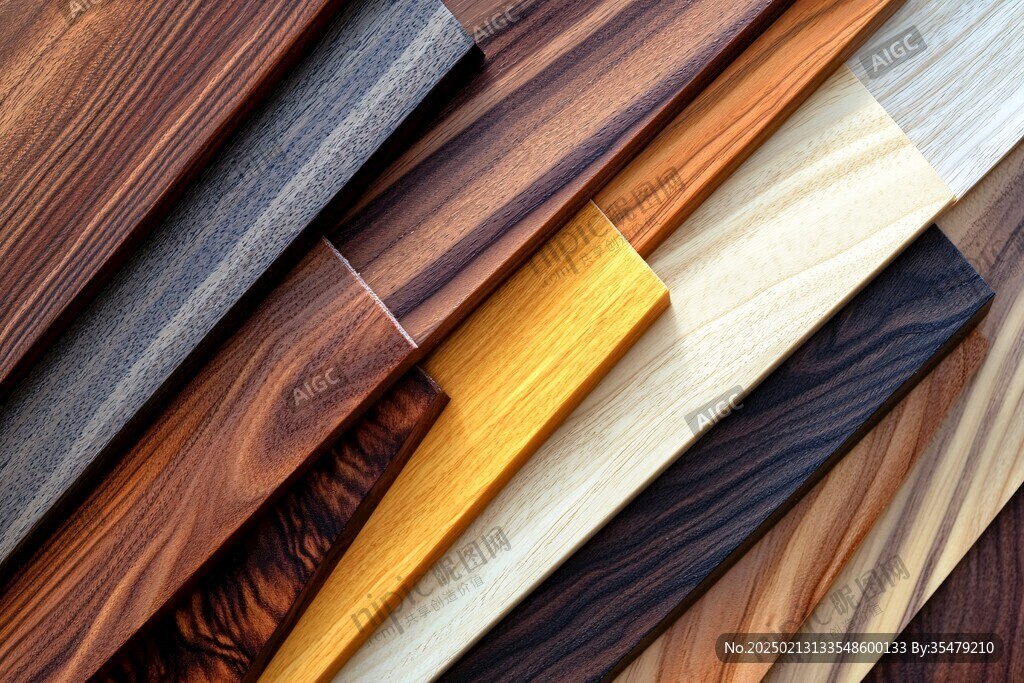 多种颜色木板木材