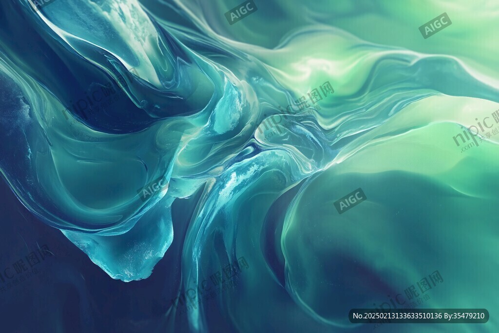 炫丽的梦幻流体画