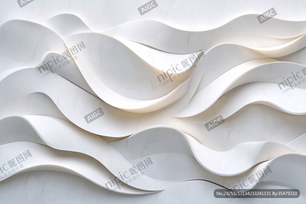 波浪元素墙面