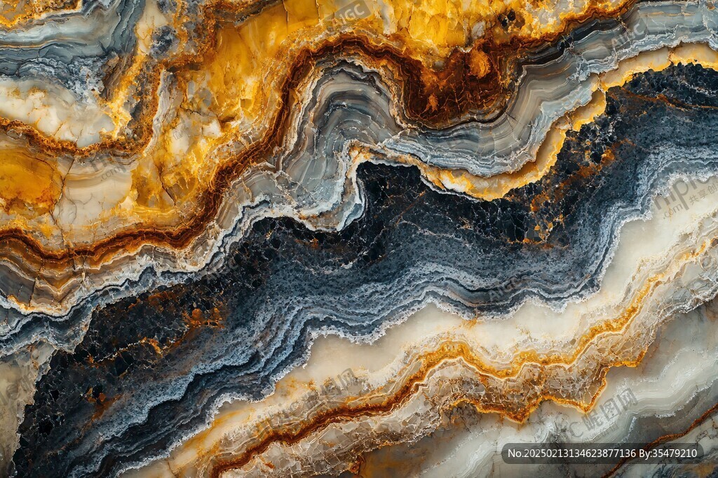 蓝色玛瑙石艺术背景