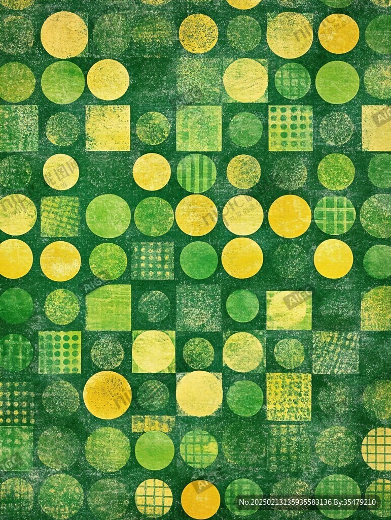 绿色圆圈底纹