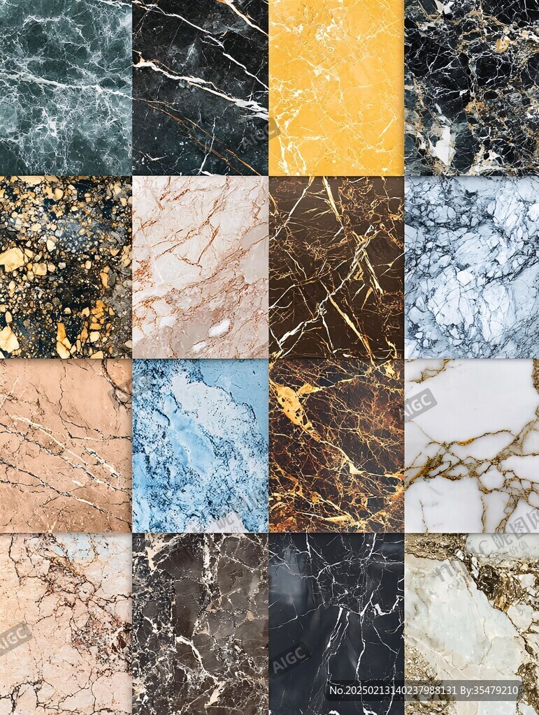 ins风格黄色大理石