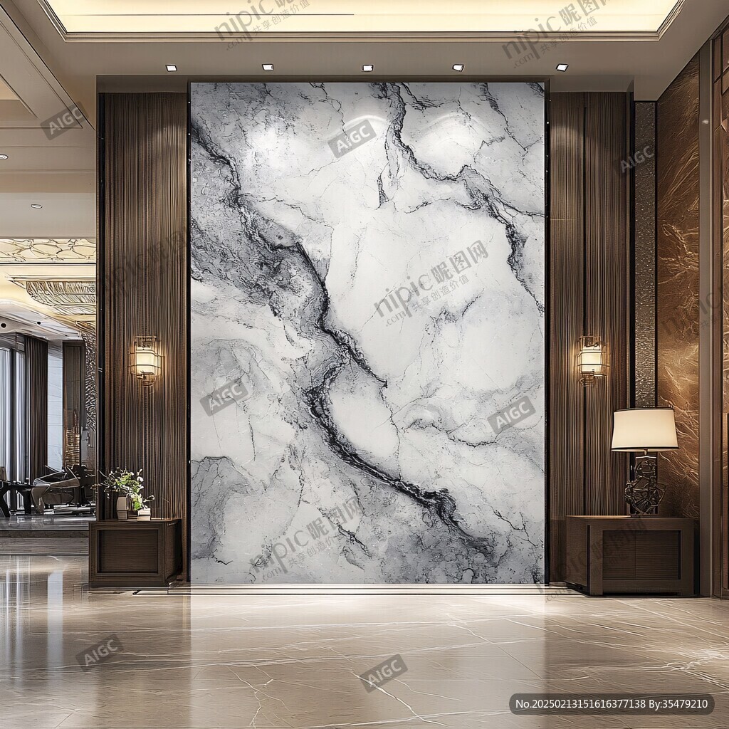 大厅挂图大理石纹理