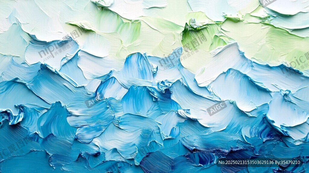 肌理彩色流体背景墙