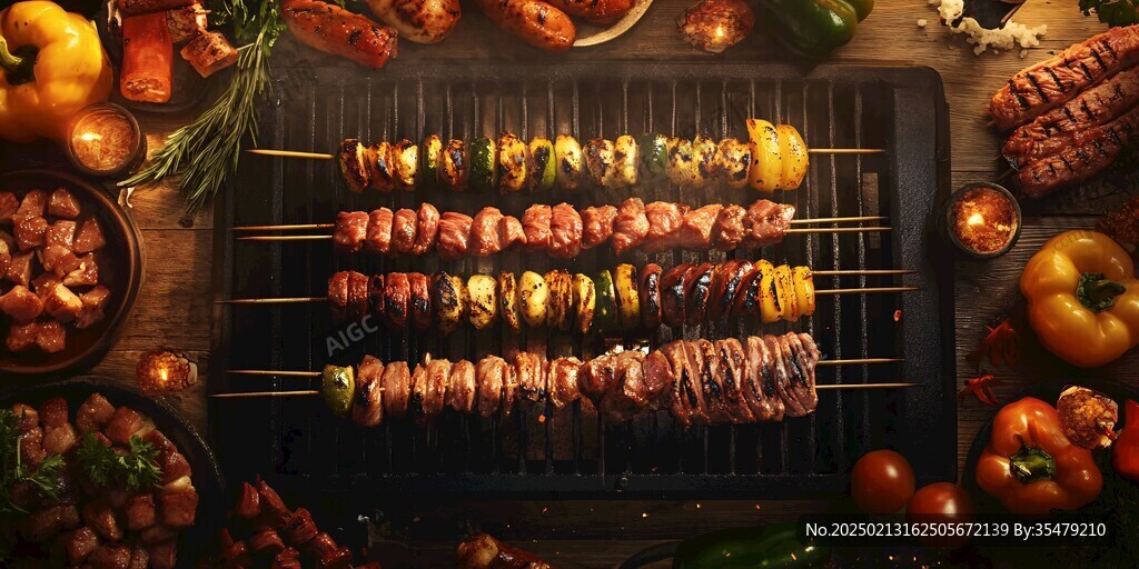 烧烤场景图