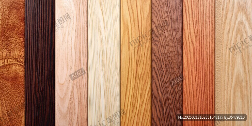 多种颜色木板木材
