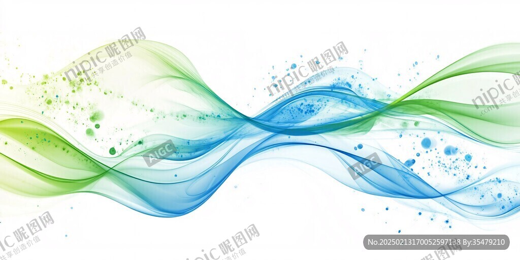 飘带唯美波浪线