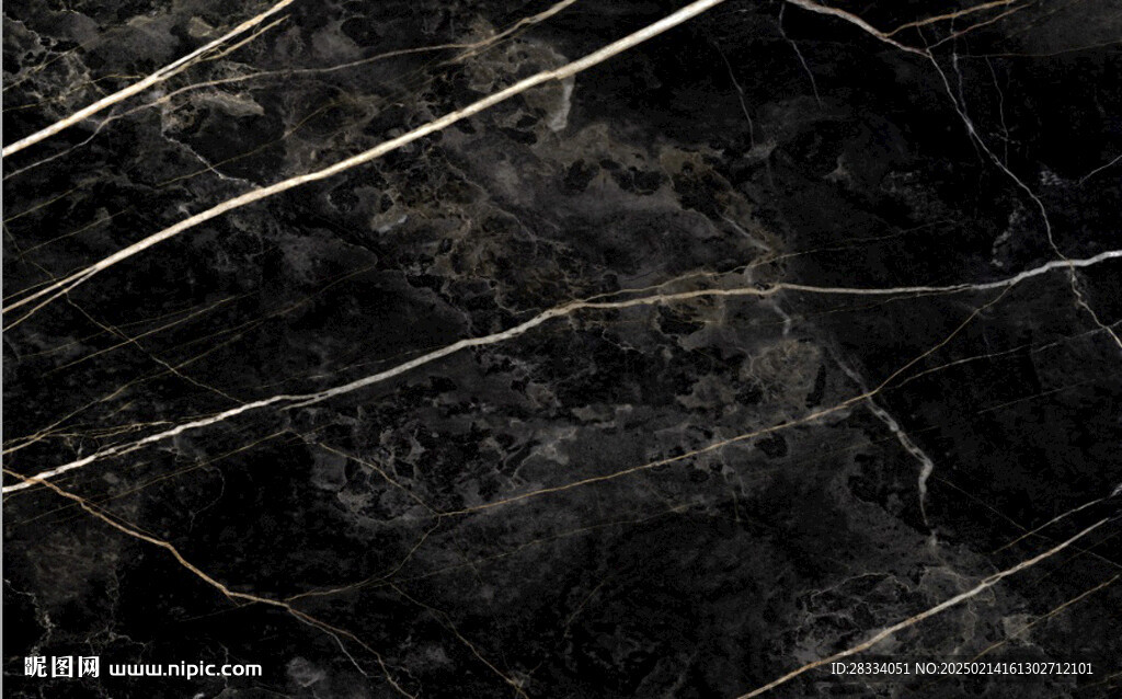 高清白根黑金花大理石