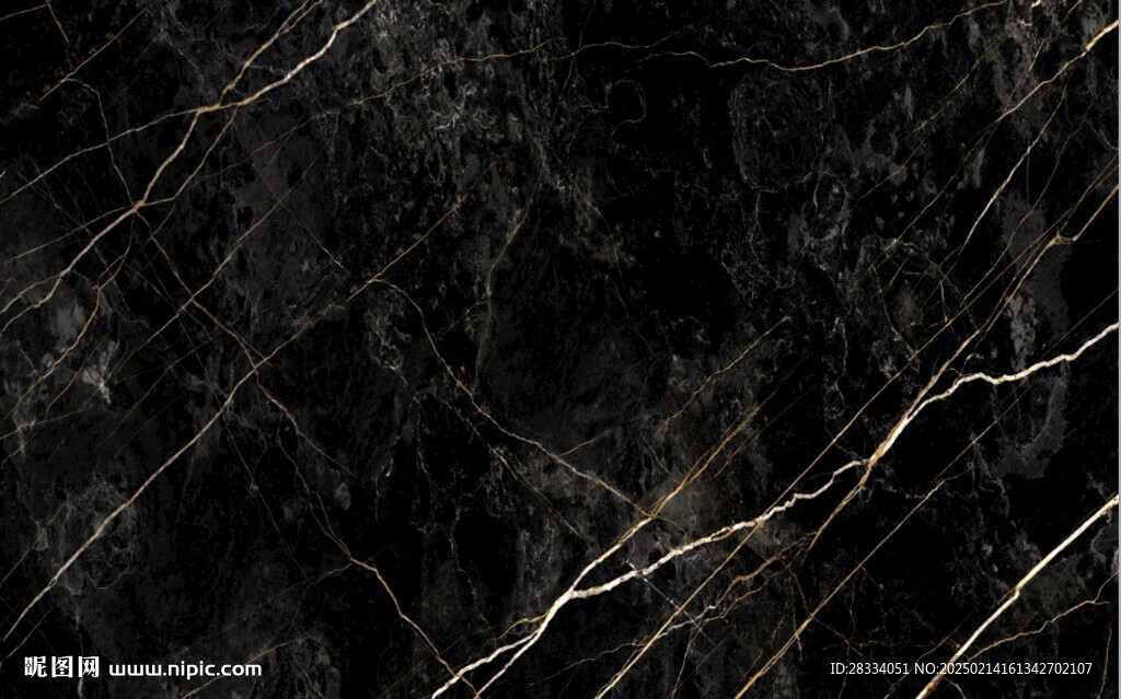 高清白根黑金花大理石