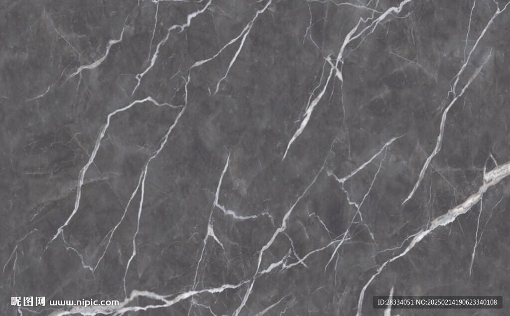 高清深灰色银白龙大理石