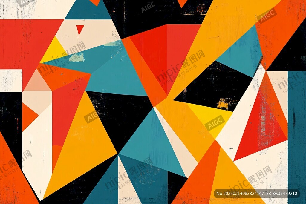 几何文理背景板