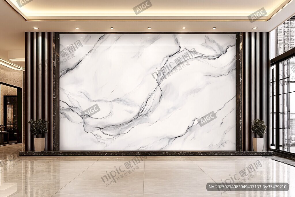 大厅挂图大理石纹理