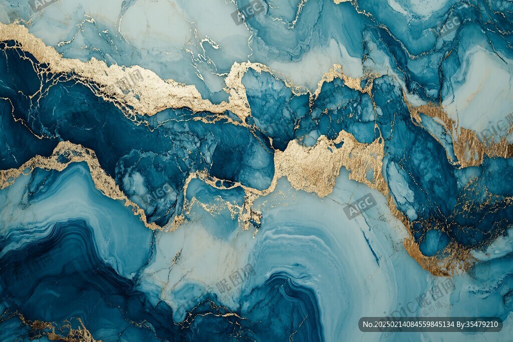 蓝色玛瑙石艺术背景