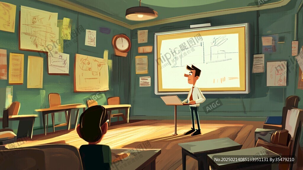 教室插画
