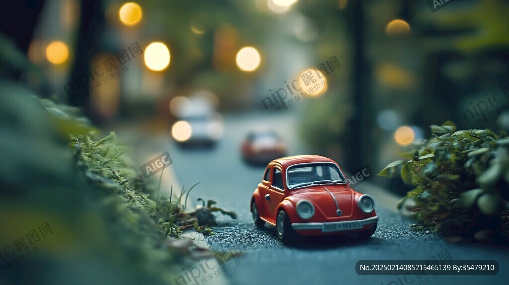 3d小汽车场景