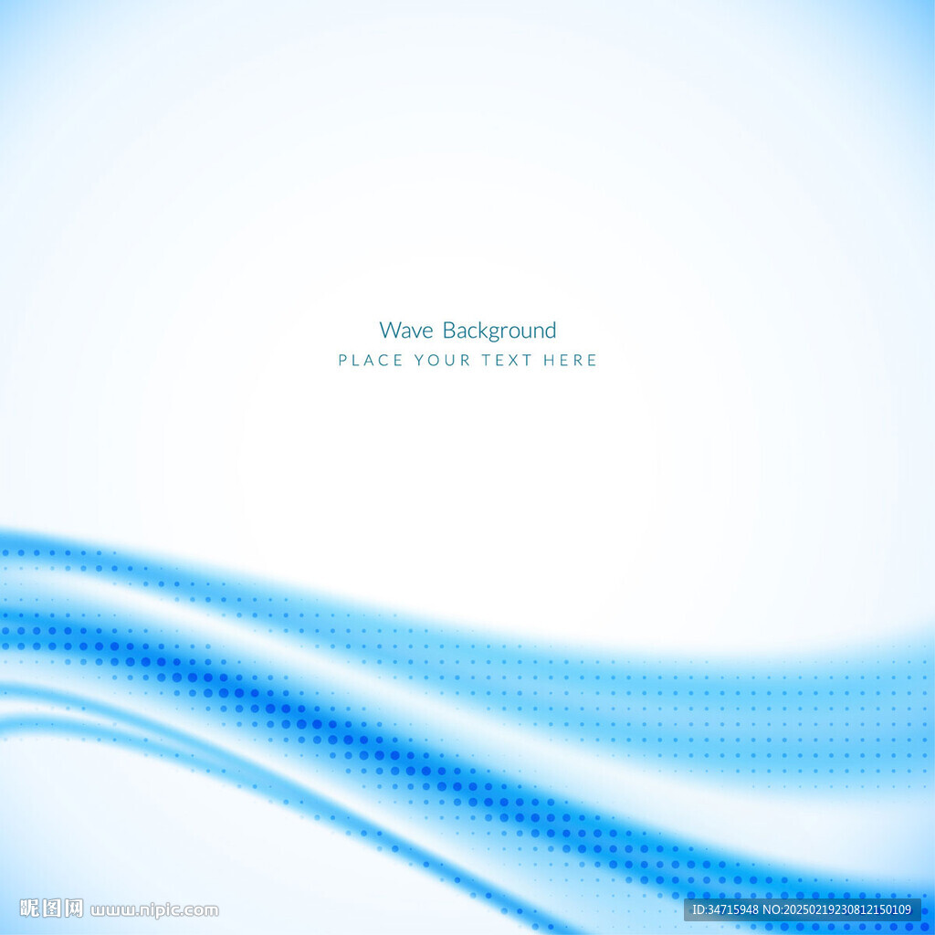 蓝色渐变曲线抽象矢量背景