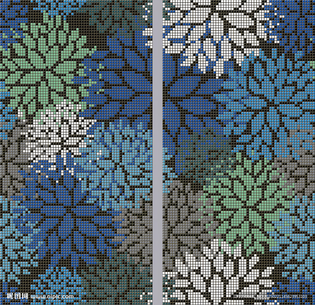 马赛克岩板背景墙