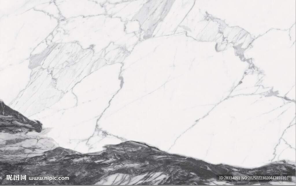 高清墨韵熊猫白大理石