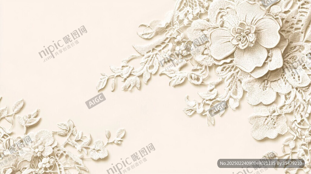香槟色流苏浮雕背景