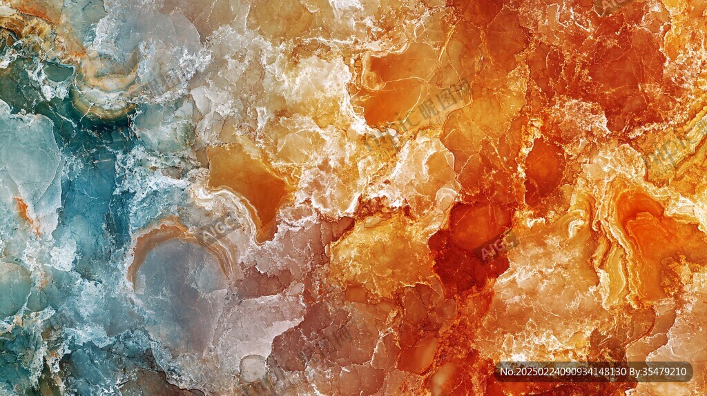 肌理彩色流体背景墙