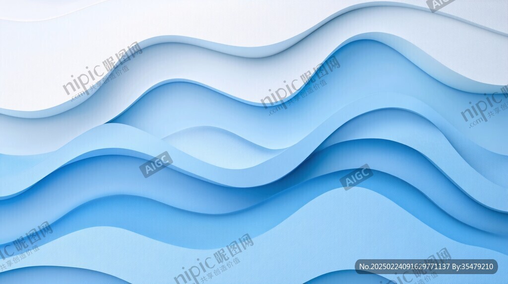 3d波浪线弧线弧形山