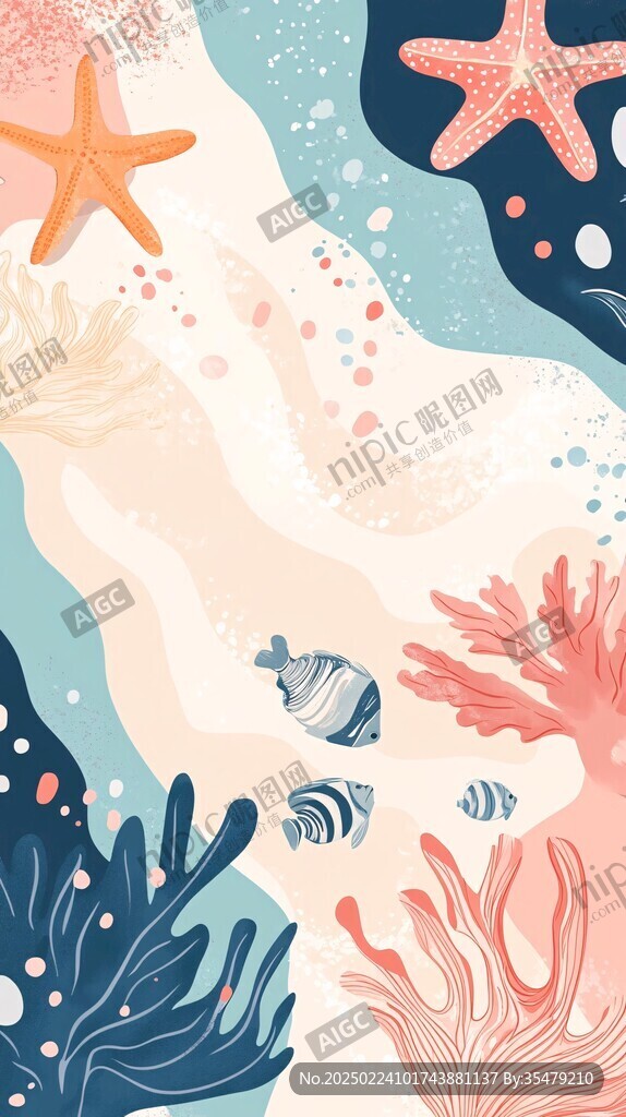 渐变海底世界圆点