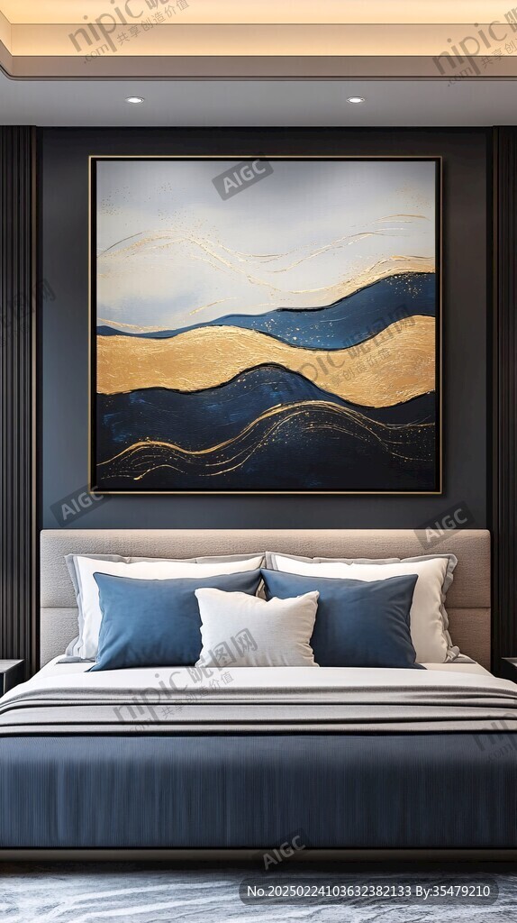 床头装饰画晶瓷画