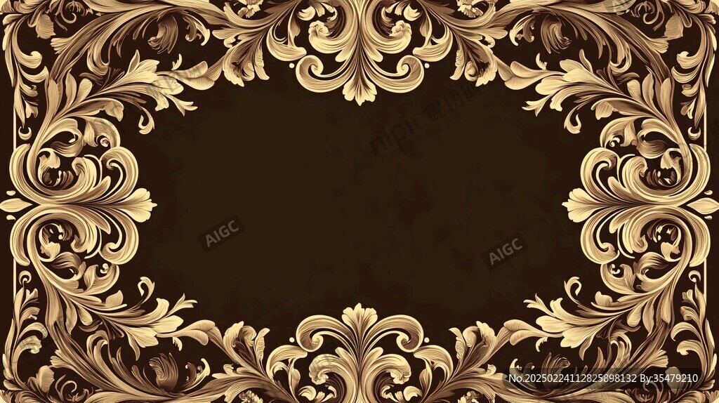 红金色欧式背景