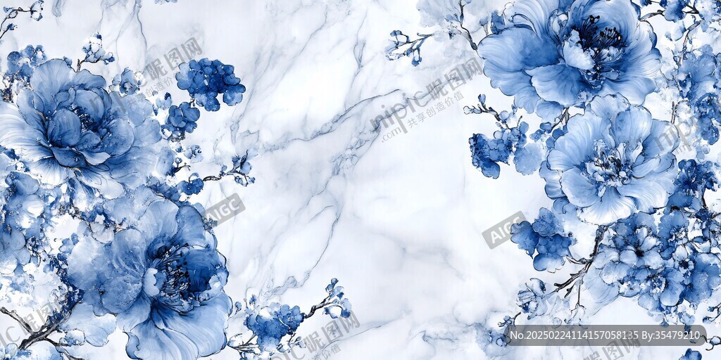 青花瓷数码印花