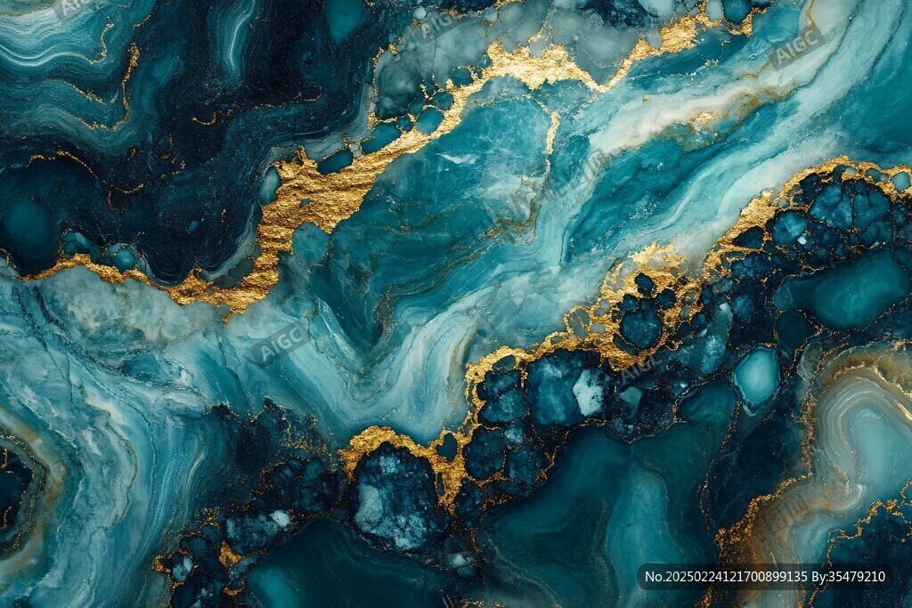 蓝色玛瑙石艺术背景