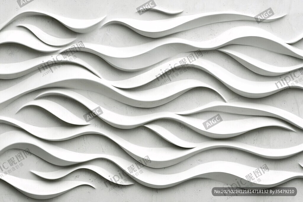 波浪元素墙面