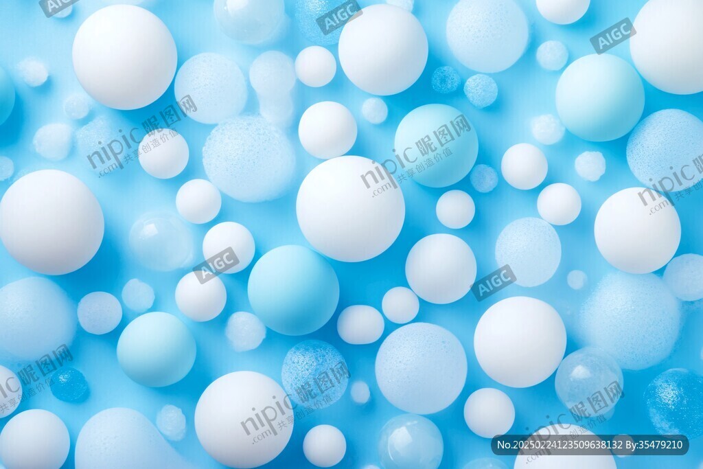 淡蓝色浅蓝色酷炫圆球