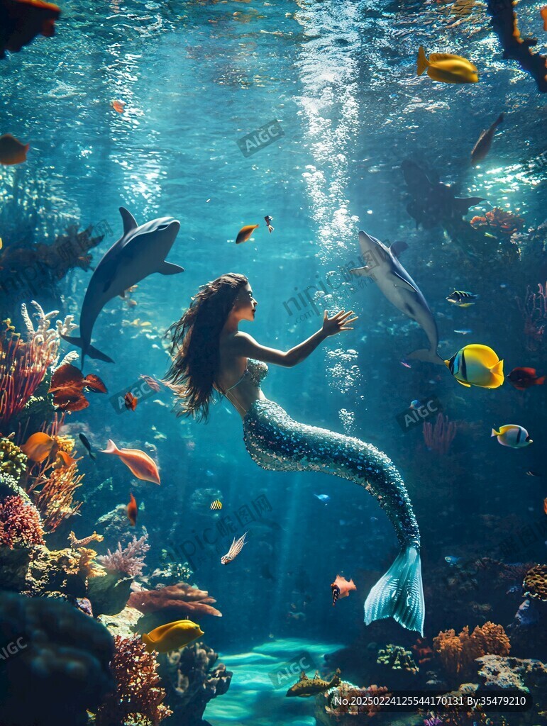 海底世界唯美女孩