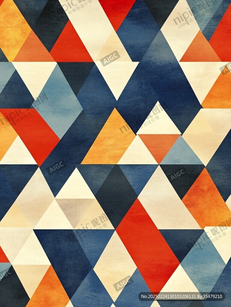 简洁大气拼色纹理