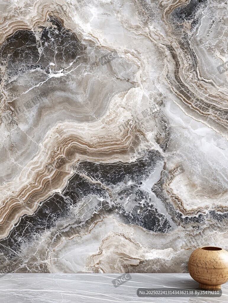 流动感大理石墙纸