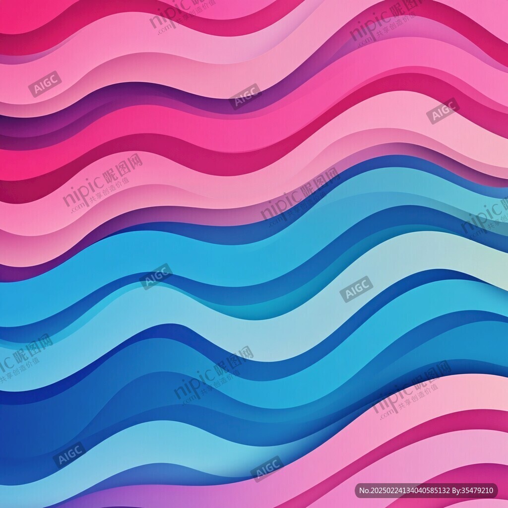 高清炫彩波浪条纹
