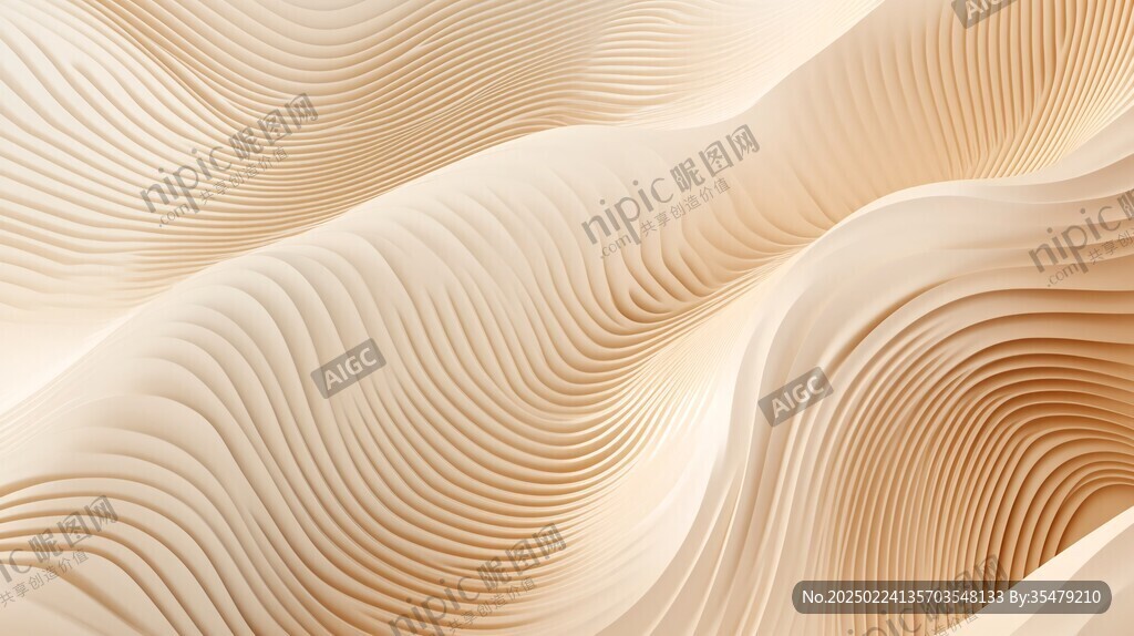 3d波浪线弧线弧形山