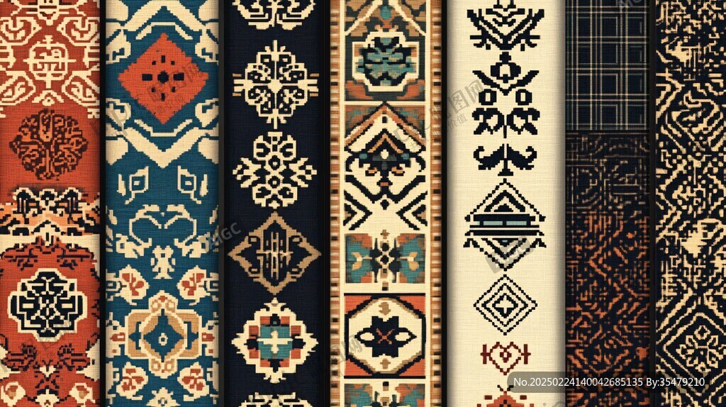 中东欧美民族风花型