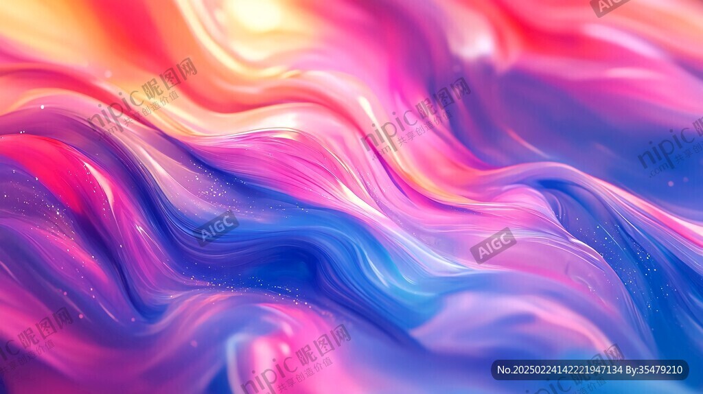 炫丽的梦幻流体画