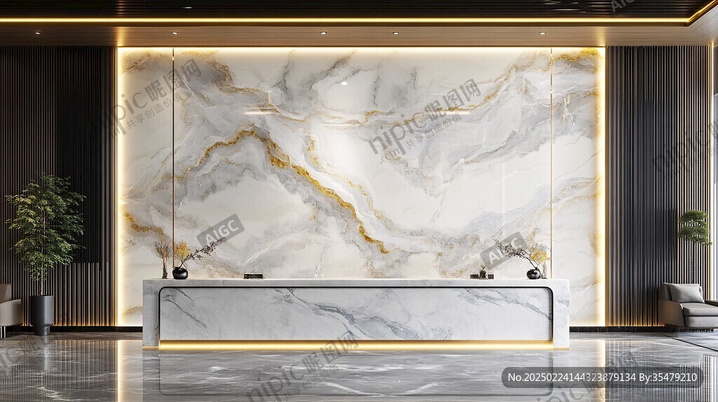 轻奢大理石背景墙