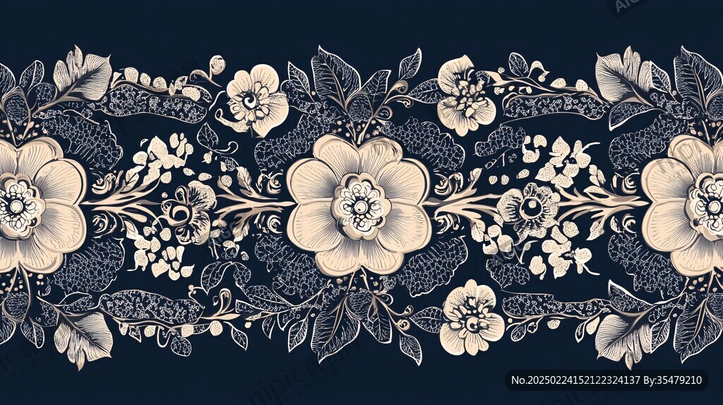 泰式东南亚花卉印花